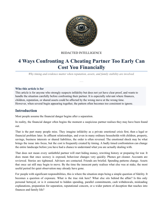 Preview of 4 Ways Confronting A Cheating Partner Too Early