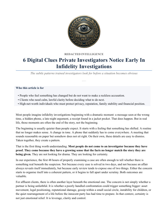 Preview of 6 Digital Clues Private Investigators Notice Early